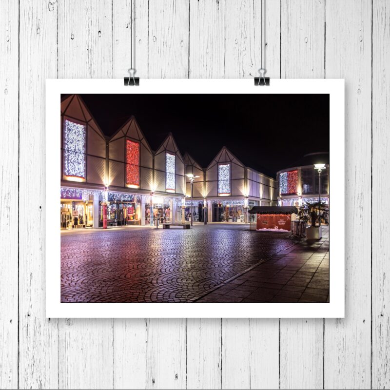 Bury St Edmunds Shopping Center Christmas Lights