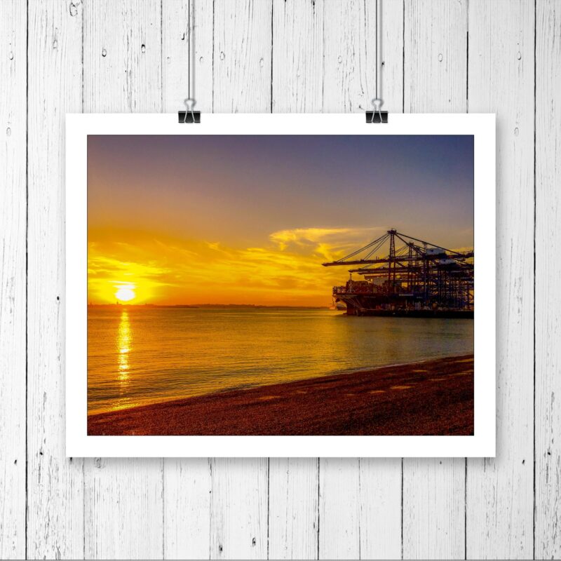 Port of Felixstowe & Beach Sunset