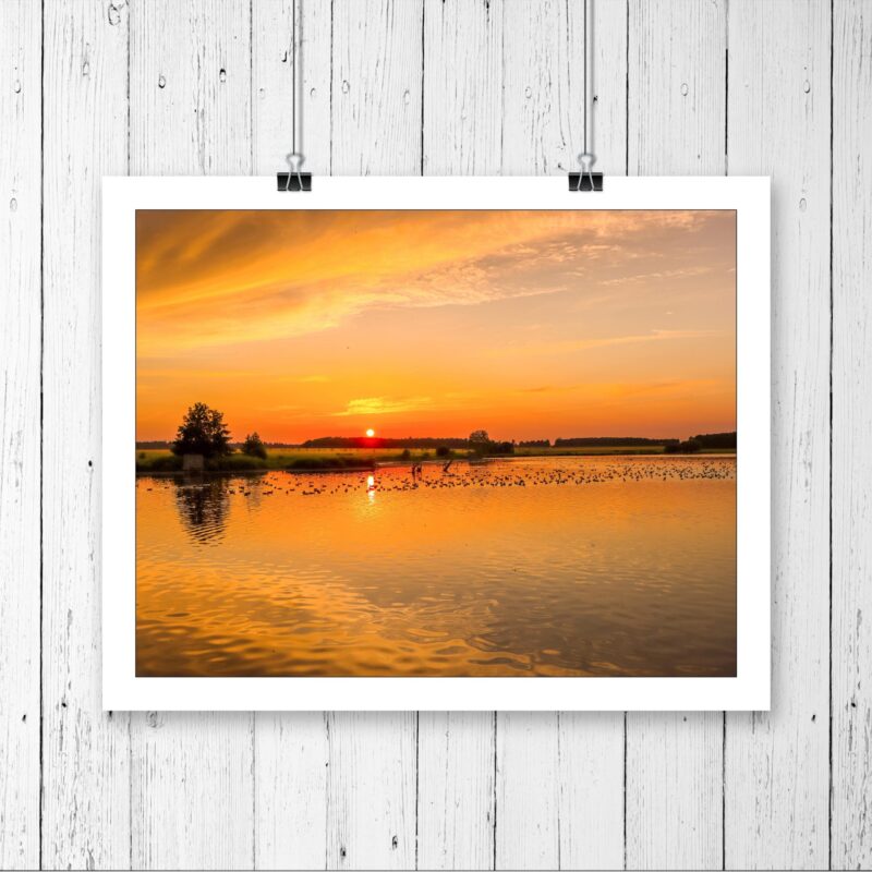 Sunset Over Great Livermere Lake
