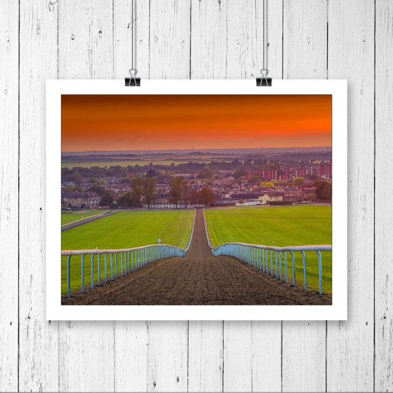 Looking Over Newmarket Sunset Glow