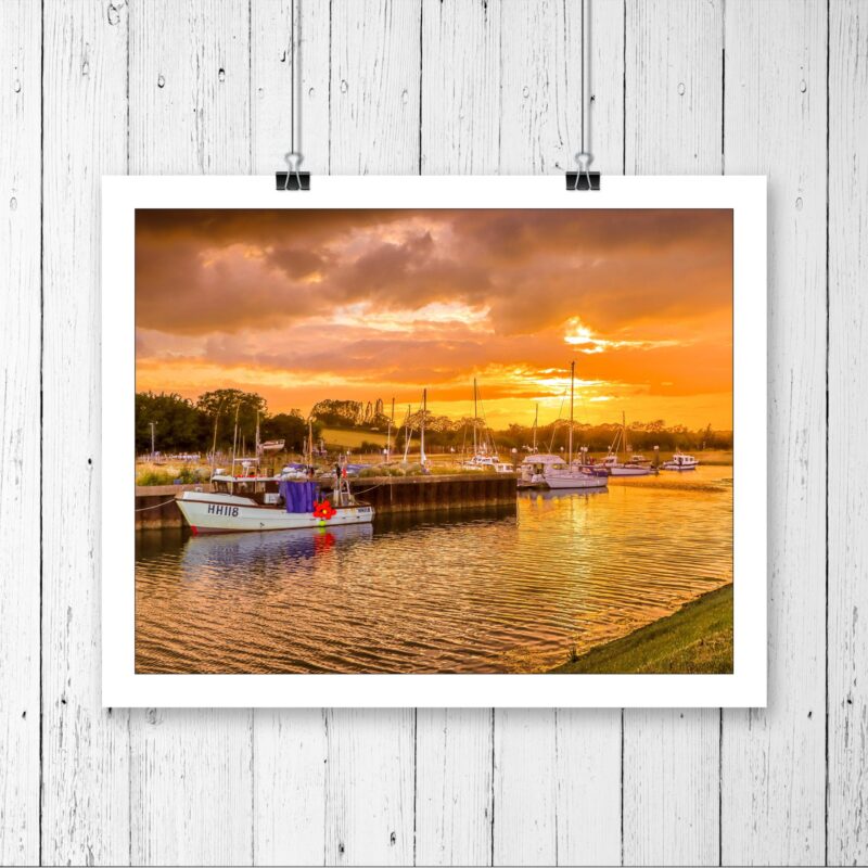 Shotley Marina Sunset Scene